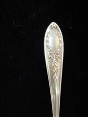 VINTAGE LOT OF 10 STERLING SILVER SERV PCS.  126 GRAMS TOTAL